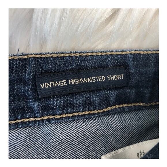 Jessica Simpson Button Fly 'Vintage Highwaisted Short' Denim Jean Shorts size 27 - Picture 9 of 12